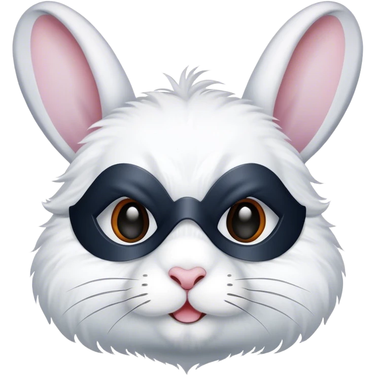 The rabbit in the night mask emoji