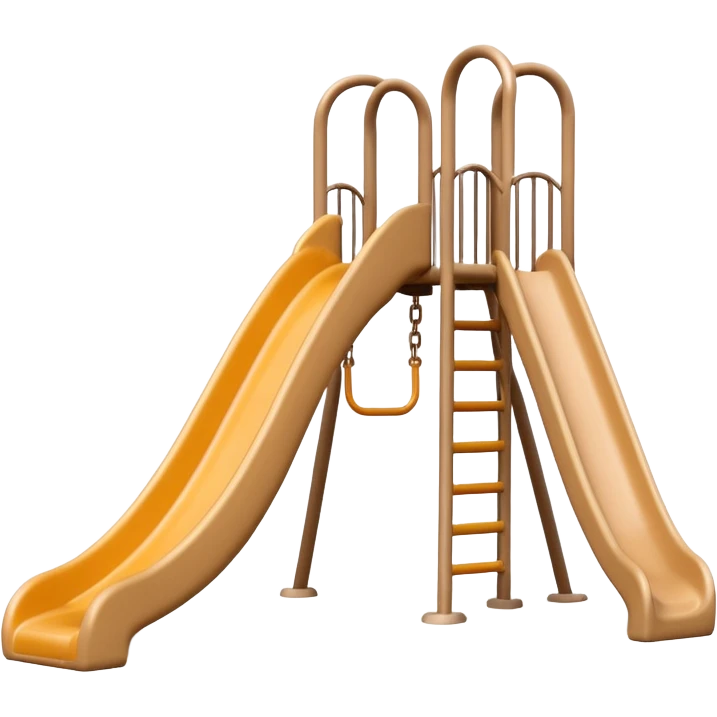 Light tan curly playground slide  emoji
