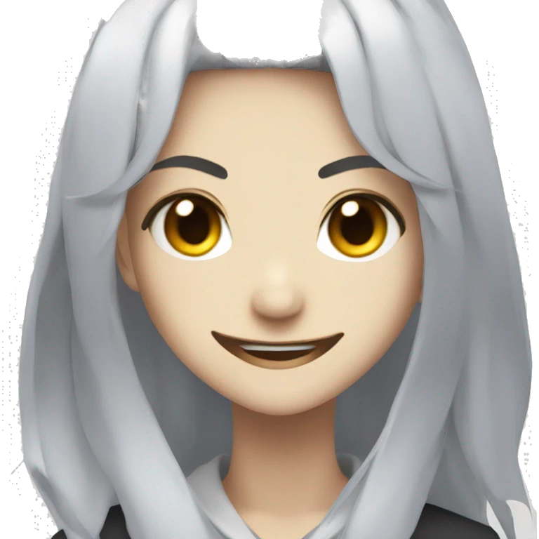 anime girl with evil smile  emoji