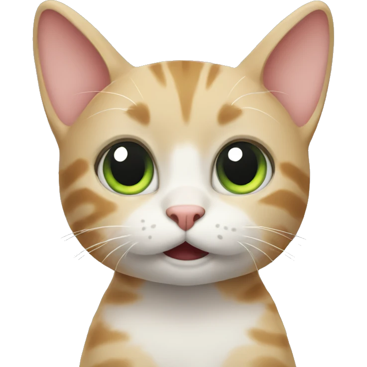 a cat begging emoji
