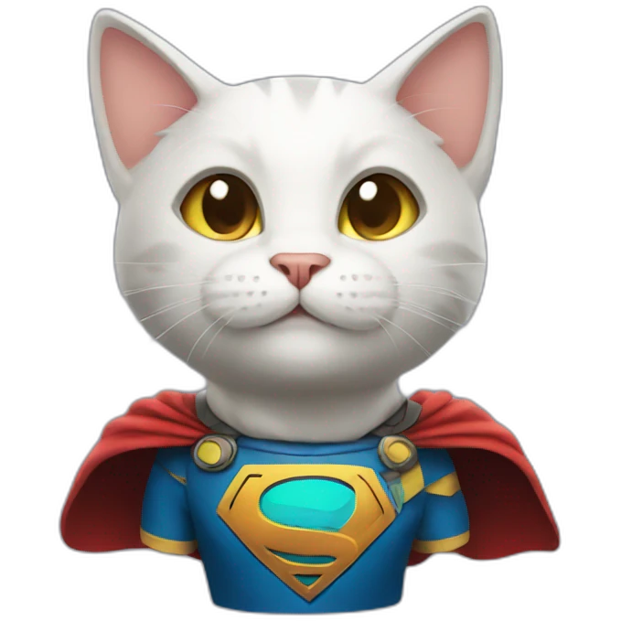 super hero cat emoji