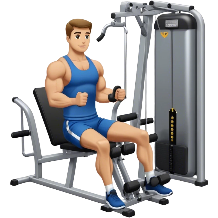 guy abductor-machine gym emoji