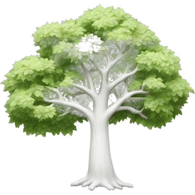 White tree emoji