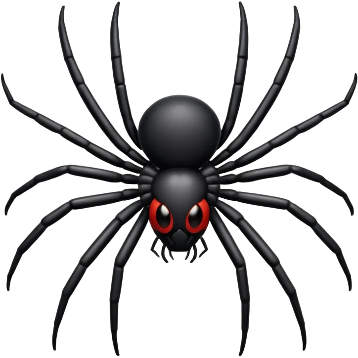 “High-resolution iOS-style spider emoji, centered on bright white background, crisp clean details” emoji