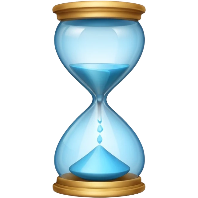 checkmark fading into an hourglass emoji emoji