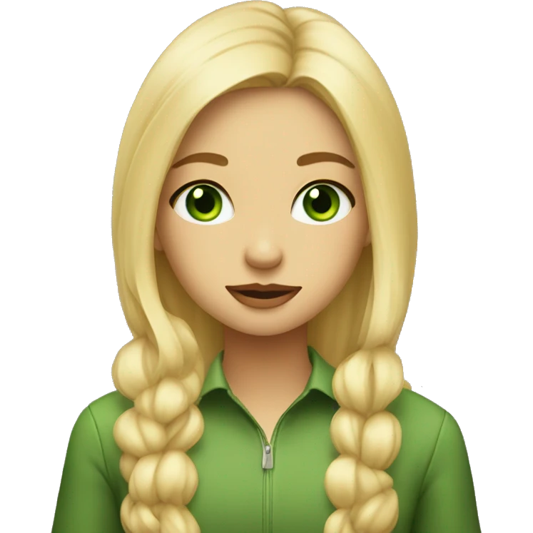 Blondie girl whith greens eyes and she stay whats? emoji