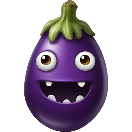 Eggplant monster  emoji