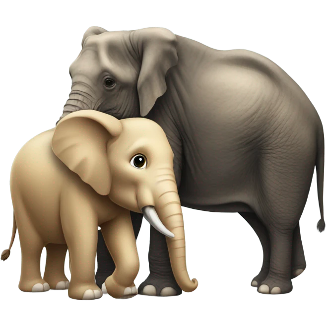 Eichhörnchen und Elefant emoji