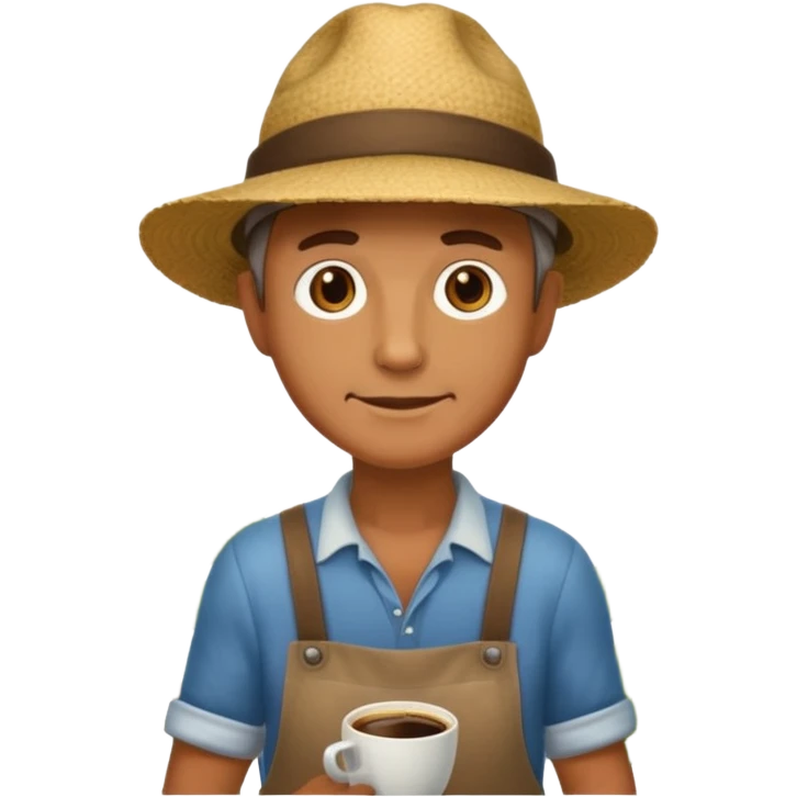granjero de cafe full body  emoji