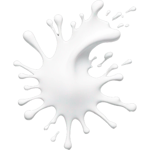 white paint splash emoji