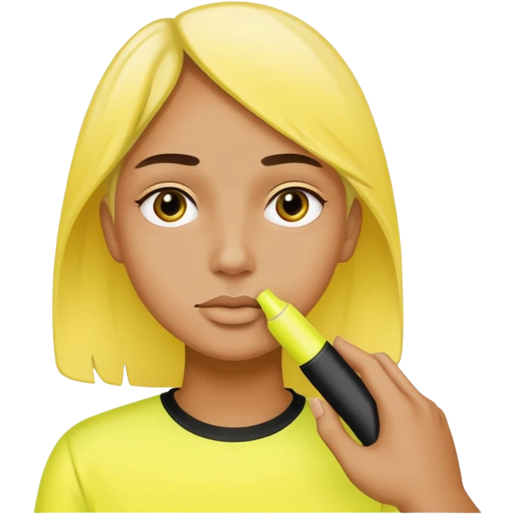 Sniffing a highlight and a sharpie in each hand emoji