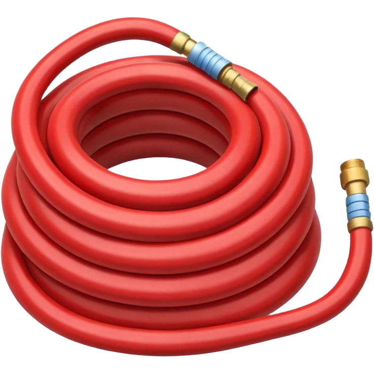 A red Hose – coiled water hose emoji
