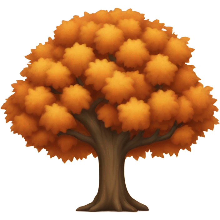 Autumn tree emoji