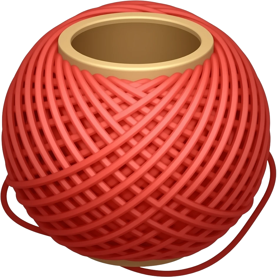 Hilo suelto rojo emoji