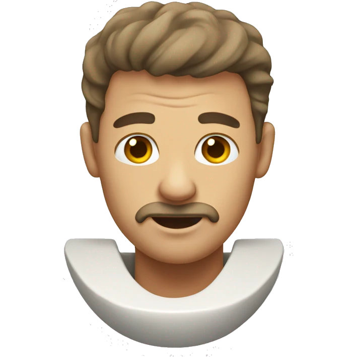 man out of toilet emoji