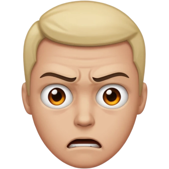  can't express expressionless ,anger just staring at  emoji