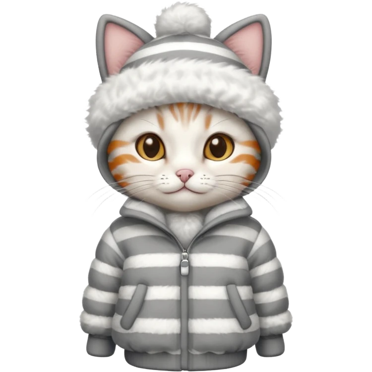 catin winter outfit emoji