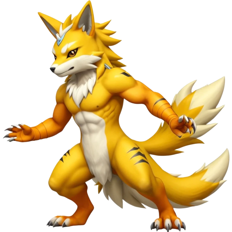 Renamon-Zeraora-Lombax-hybrid-fusion emoji