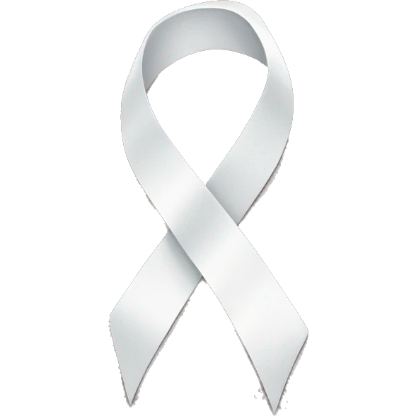 white ribbon emoji