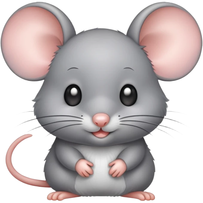 Cute mouse blushing emoji