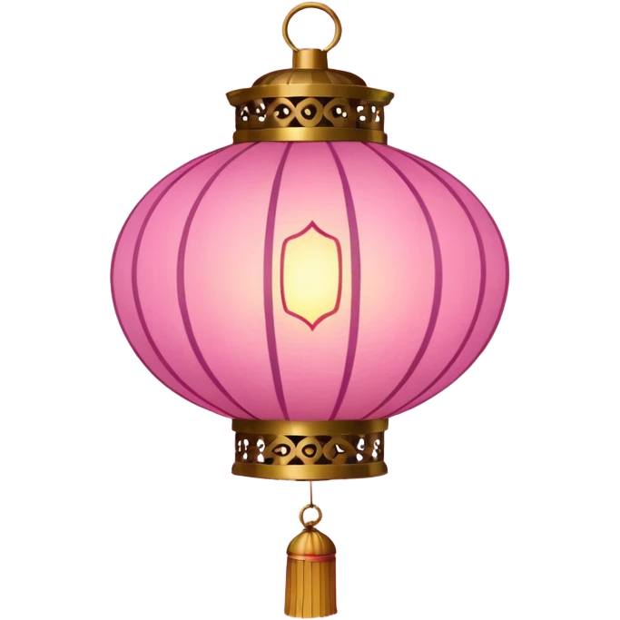 pink ornamented chinese lantern emoji