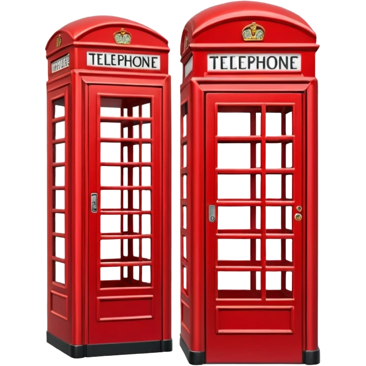 red telephone booth emoji