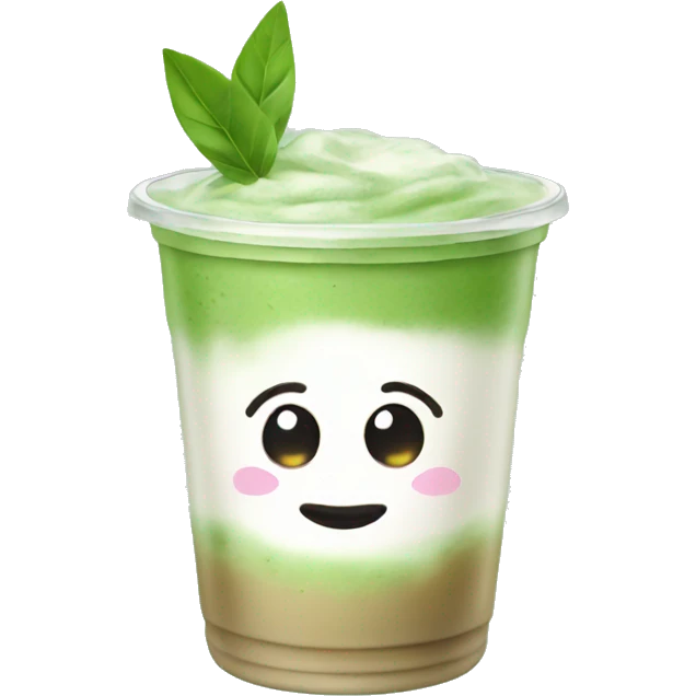iced matcha latte emoji