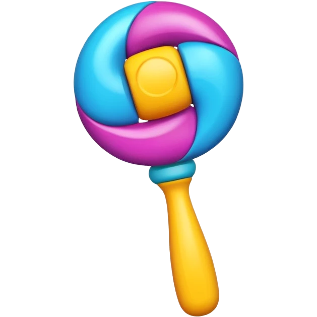 Rattle – colorful emoji