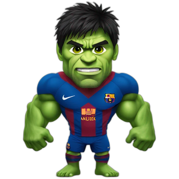 lionel messi as hulk emoji