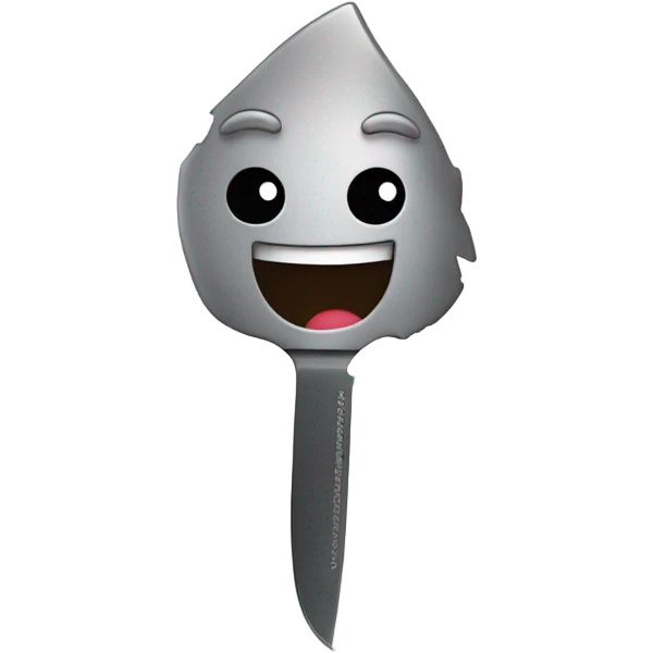 Emoji holding knife emoji