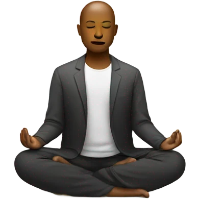 someone meditating emoji