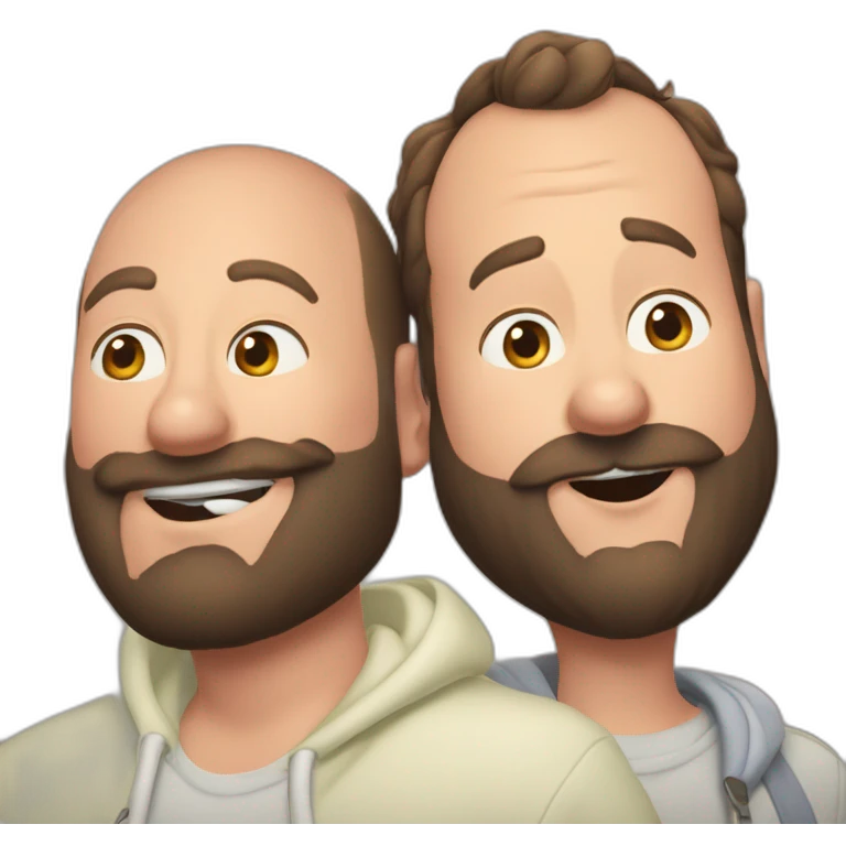 tom segura kissing bert kreischer emoji