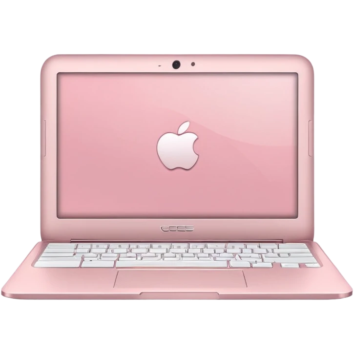 Light Pink Chromebook Laptop emoji