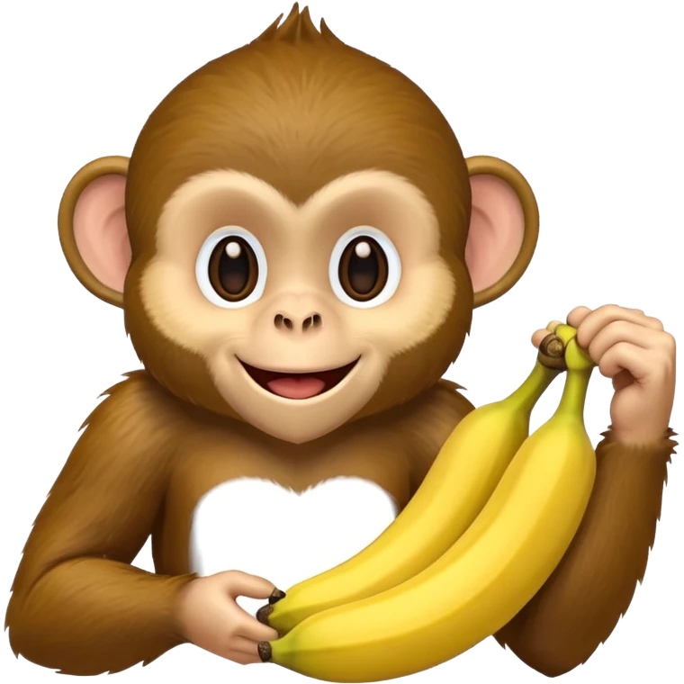 monkey eating bananas emoji