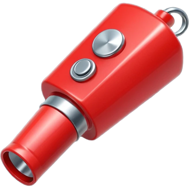 whistle in red emoji