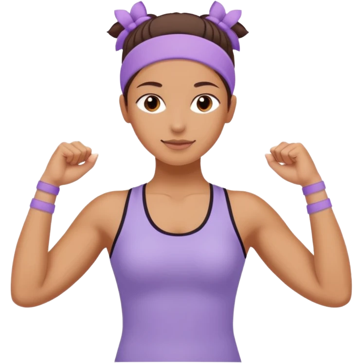 pilates lilac wristbands emoji