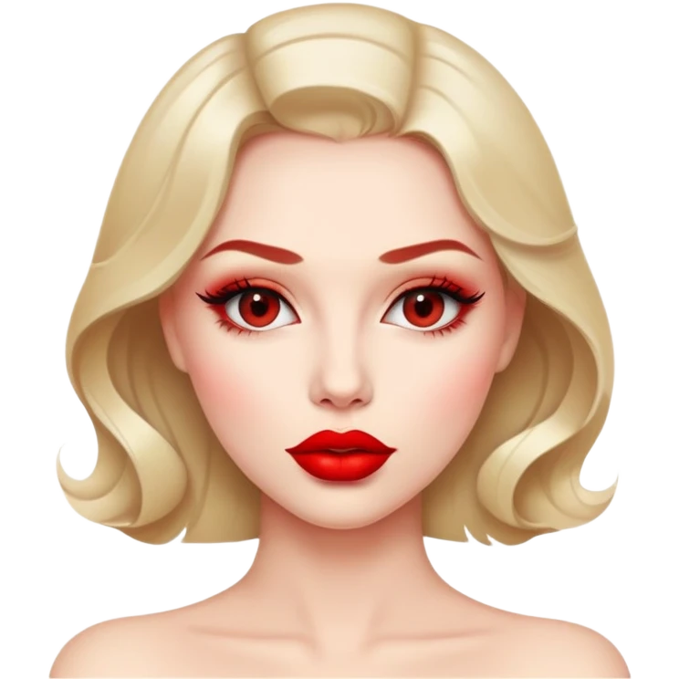seductive woman mouth lips emoji