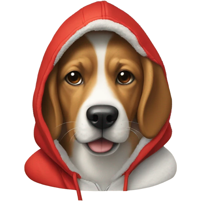 dog wearing a supreme hoodie  emoji