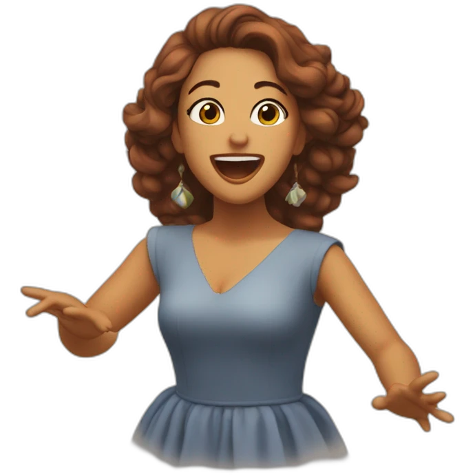 Luísa Sonza singing and dancing emoji