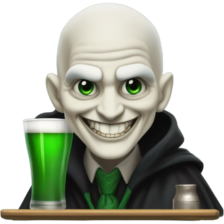 Voldemort and Joker at a Pub emoji