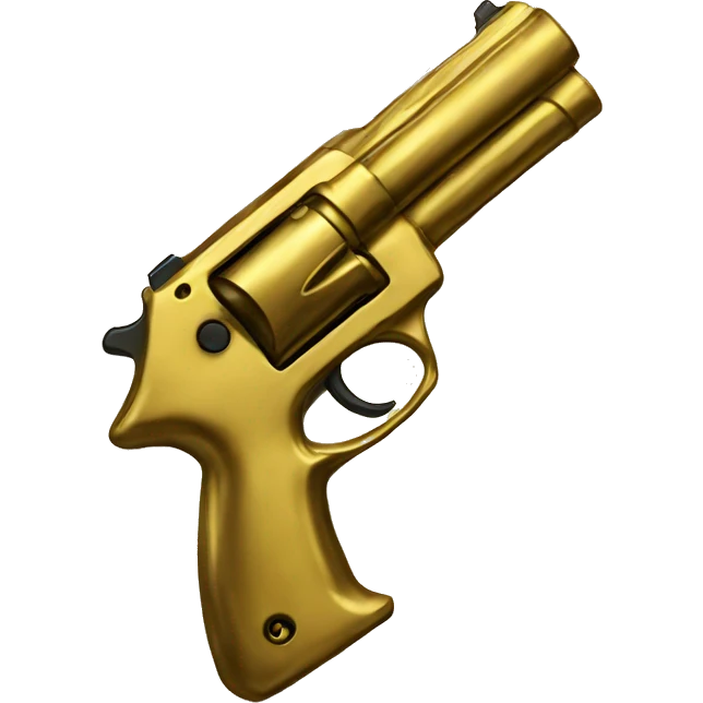A gold gun  emoji