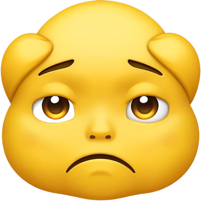 Yellow pouting face emoji  emoji