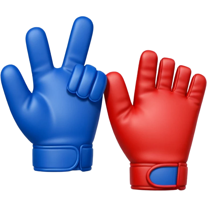  #1 glove nfl thumbs up   in blue (#00A3E0) and red (#F9423A)  emoji