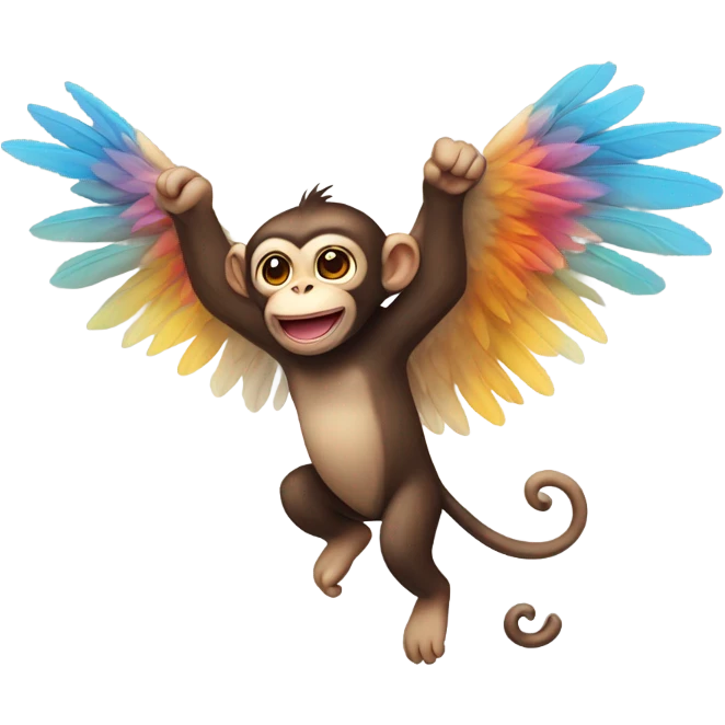 Flying monkey emoji