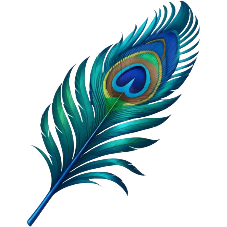 Peacock feather emoji