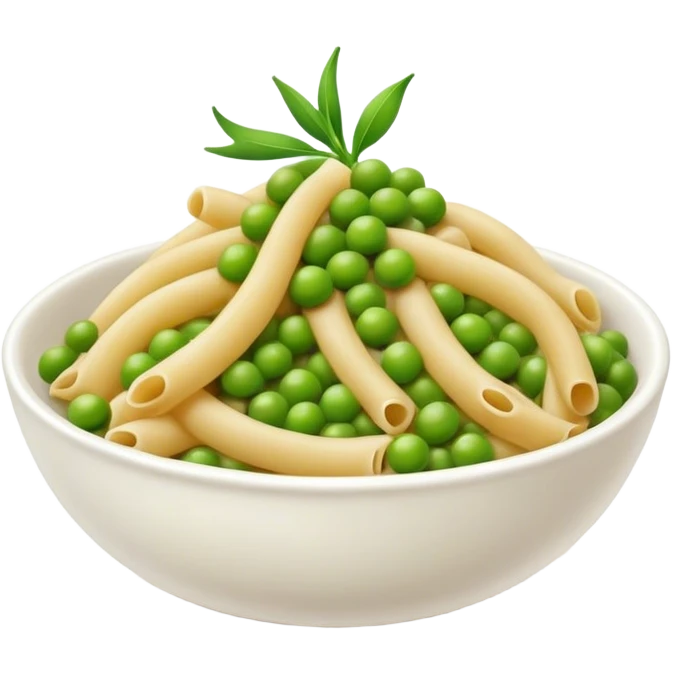Bucatini with some peas emoji