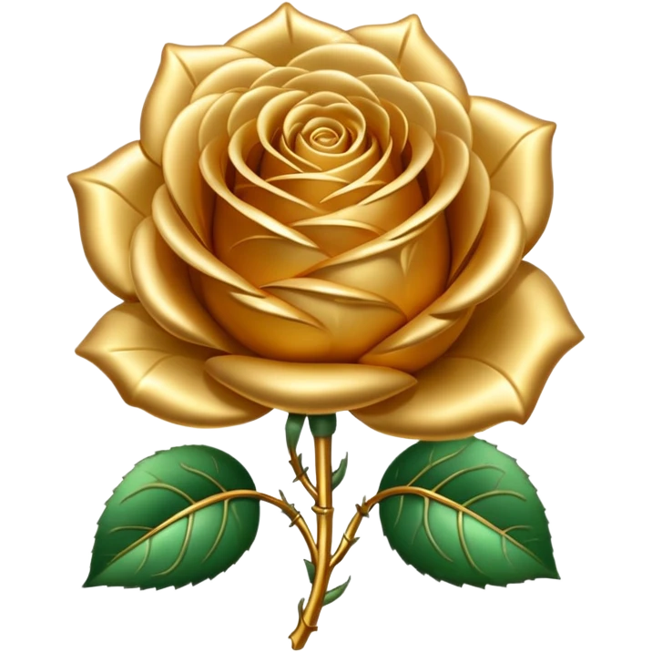 Golden rose emoji