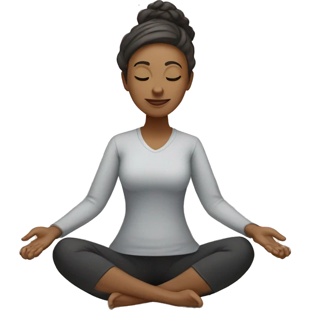profesora de yoga emoji