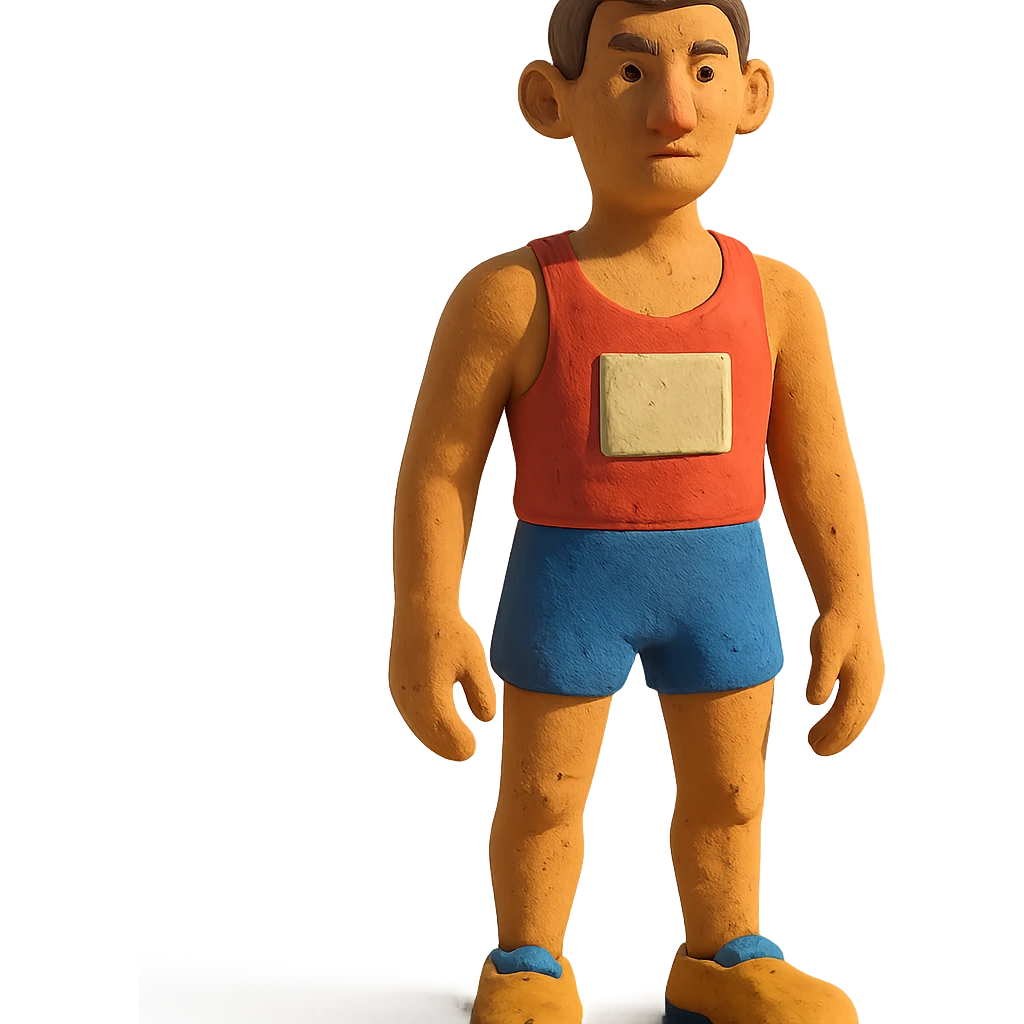 tall athlete standing in vest and shorts emoji