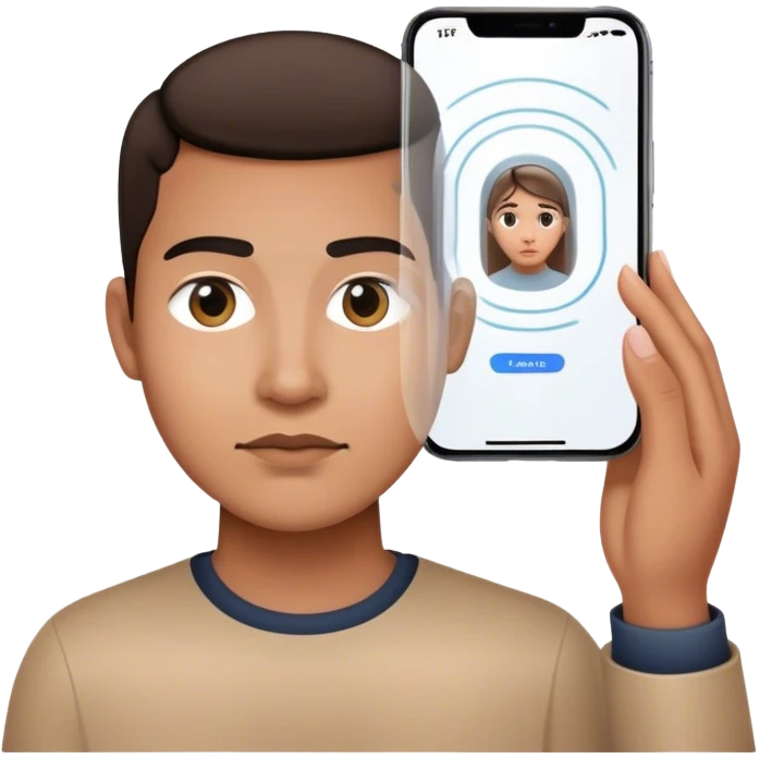iphone face id scans the face  emoji
